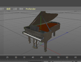 C4D模型钢琴