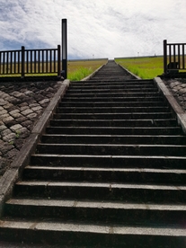 益塘水库 大坝 阶梯