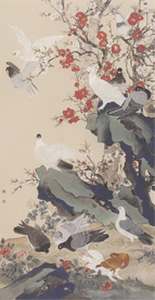 陈之佛国画 和平之春