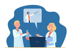 人物插图 扁平办公矢量