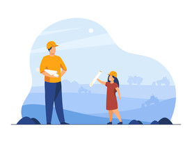 人物插图 扁平办公矢量