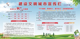 创建文明城市宣传栏
