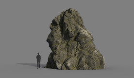 C4D模型岩石假山石头景观石