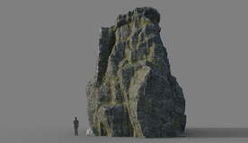 C4D模型岩石假山石头景观石
