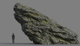C4D模型岩石假山石头景观石