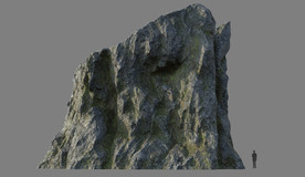 C4D模型岩石假山石头景观石