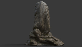 C4D模型岩石假山石头景观石