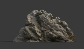 C4D模型岩石假山石头景观石