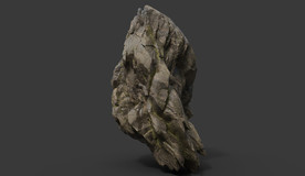 C4D模型岩石假山石头景观石