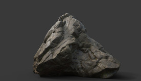 C4D模型岩石假山石头景观石