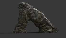 C4D模型岩石假山石头景观石