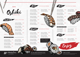 多样化餐厅菜单模板