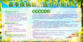 春季疾病预防知识宣传海报素材