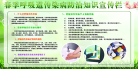 春季健康安全知识宣传海报素材