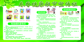 春季健康知识宣传活动海报素材