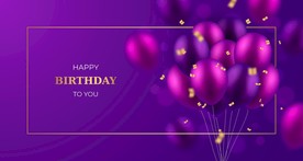 生日背景 节日气球