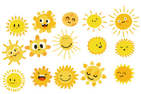 卡通太阳