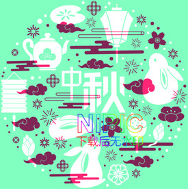 中秋快乐eps背景图