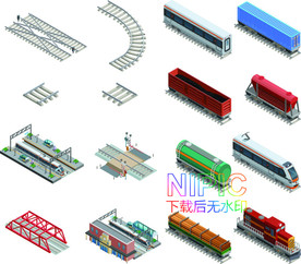 2.5d元素eps图形