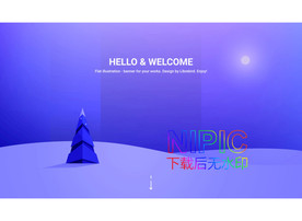 风景eps模版