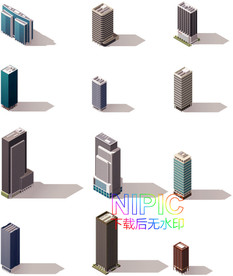 2.5d等距ai背景图