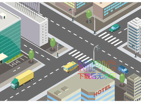 2.5d城市ai图片