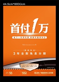 房地产车位销售广告电梯框架