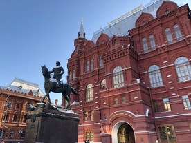 俄罗斯列宁博物馆莫斯科骑士雕塑