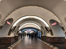 俄罗斯 莫斯科地铁站摄影