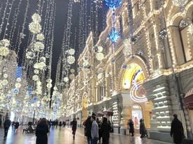 俄罗斯莫斯科红场古姆百货灯