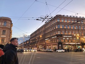 俄罗斯 圣彼得堡欧洲街景