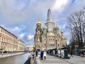 俄罗斯圣彼得堡滴血大教堂摄影