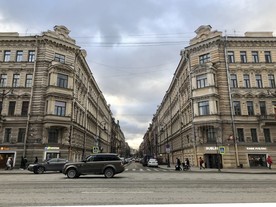 俄罗斯 圣彼得堡欧洲街景