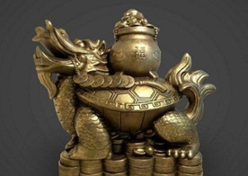 3Dmax 乌龟雕像铜像摆件