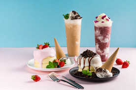 舒芙蕾奶茶甜品图片