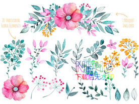森系插画eps图形