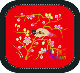 绣花图案eps图片