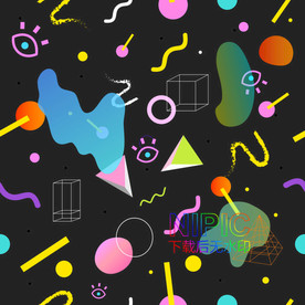 孟菲斯风格eps背景图