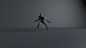 C4D模型扫描机器人舞者带动作