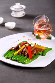 杭椒玉豆牛柳