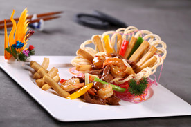 杏鲍菇鲜虾牛柳