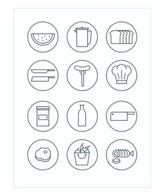 厨房美食工具图形图片