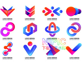 炫彩标志eps矢量图