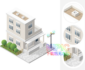 2.5d城市eps素材文件