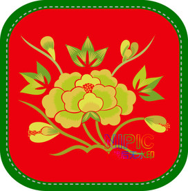 绣花图案eps矢量图
