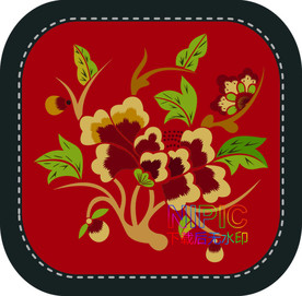 绣花图案eps模版