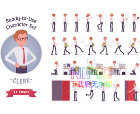 各种职业eps背景图