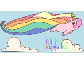 独角兽eps矢量图