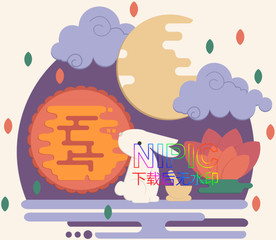 中秋节eps背景