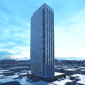 C4D模型大夏大楼建筑摩天大夏